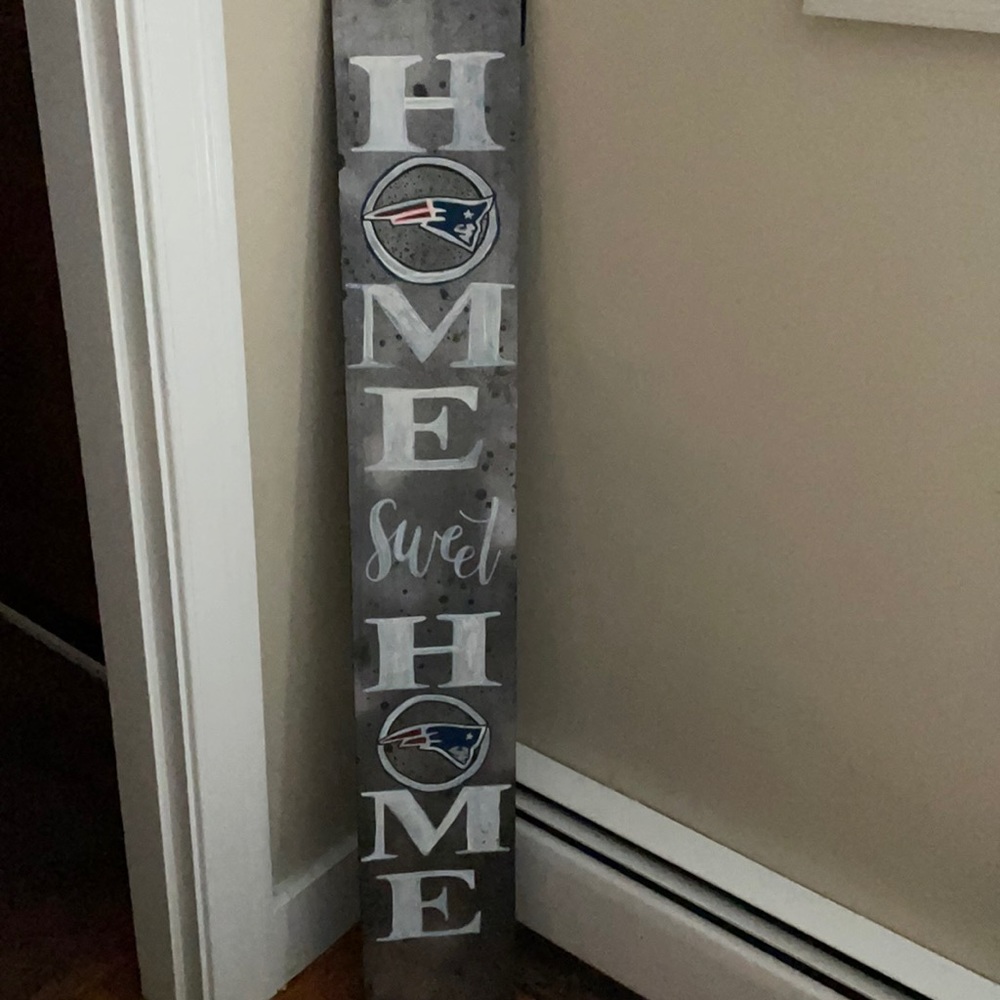 Home sweet home Newengland Patriots home deco